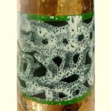 Roller vase – Vintage ceramic, speckled decor with gold highlights, perfect condition