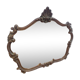 Miroir style Louis XV en chêne patiné doré 79×70cm