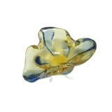 Mid-century modern bowl, glass, by H. Machanowska, Czechoslovakia, 1960s.