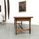 Large extendable farmhouse table in solid cherry wood - 1900s