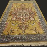 PERSIAN rugs, QOM, Iran - 80 cm x 130 cm, knotted hand, 1970