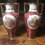 Limoges porcelain vases