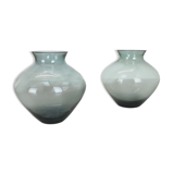 Vintage set of two heart vases turmaline by wilhelm wagenfeld for wmf, 1960s