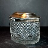 Old box in silver and cut crystal germany hallmark 833