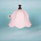 Suspension tulipe scandinave vintage rose