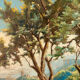 Oil on canvas Roquebrune-Cap-Martin, signed Émile Tatin