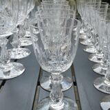 Service 25 glasses and 2 carafe in crystal