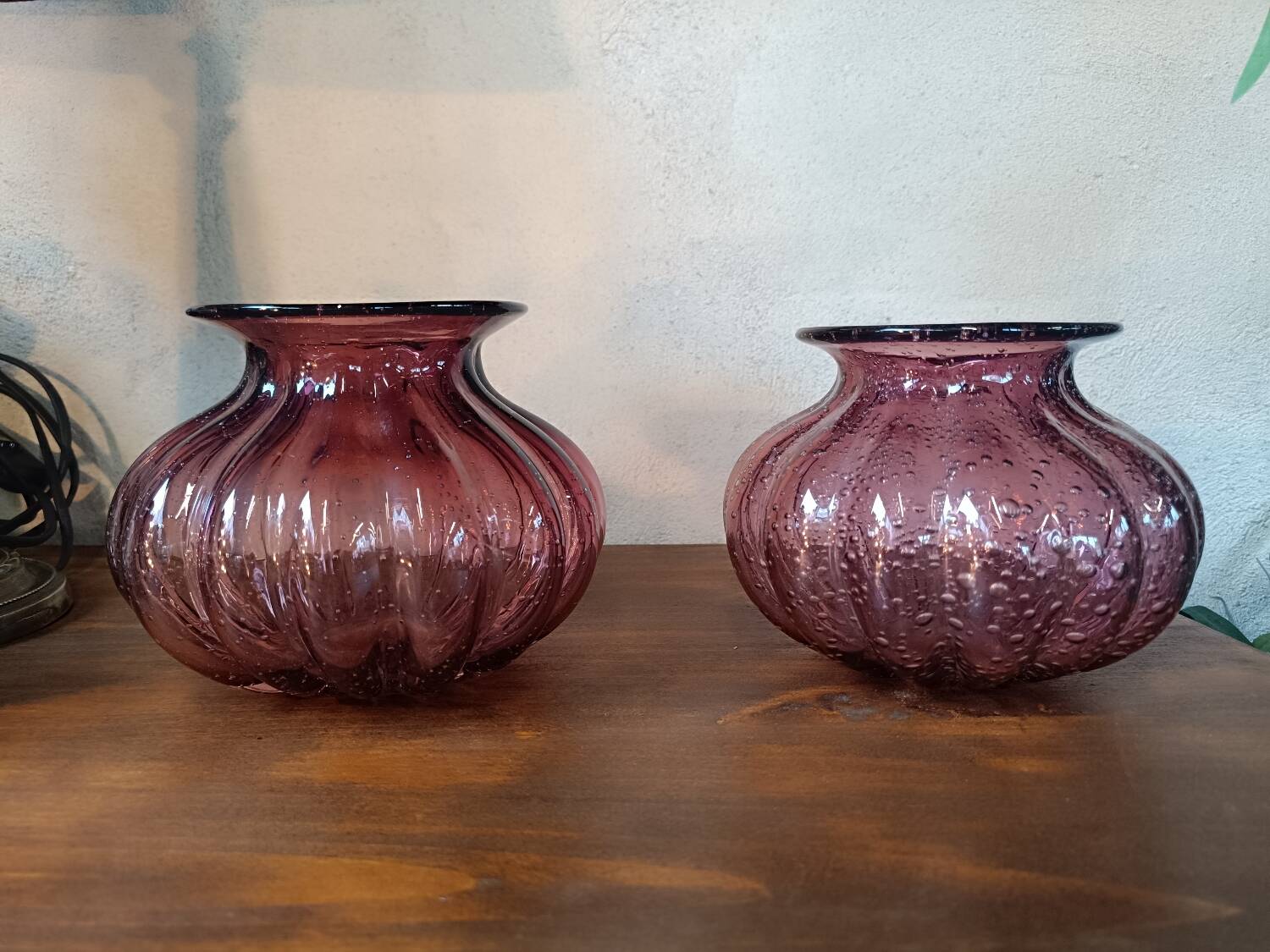 Paire de vase violet style Biot
