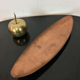 Scandinavian brass cup, shuttle shape, 60s