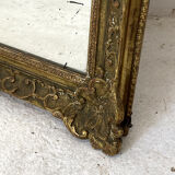 Louis XV style mirror in wood and gilded stucco