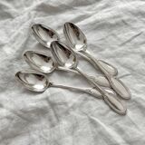 5 Ercuis silver-plated mocha teaspoons