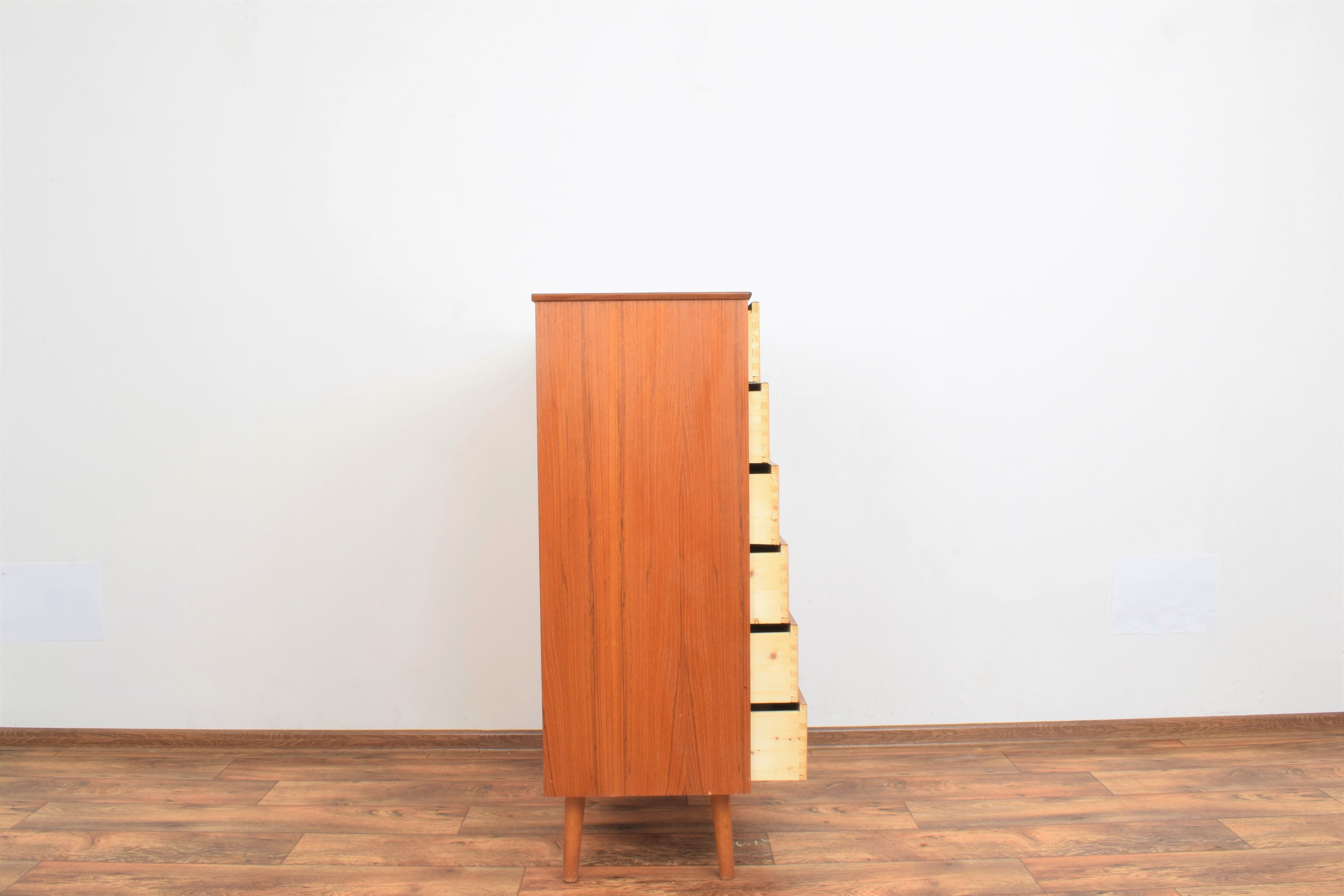 Mid-century danish teak chest of drawers, 1960