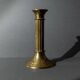 Lot of 3 vintage brass candlesticks from the 1940s, various shapes, classic antique design, retro table decoration, elegant gift idea.