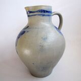 Ancien grand pichet 32 cm en grès de betschdorf alsace france