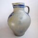 Ancien grand pichet 32 cm en grès de betschdorf alsace france