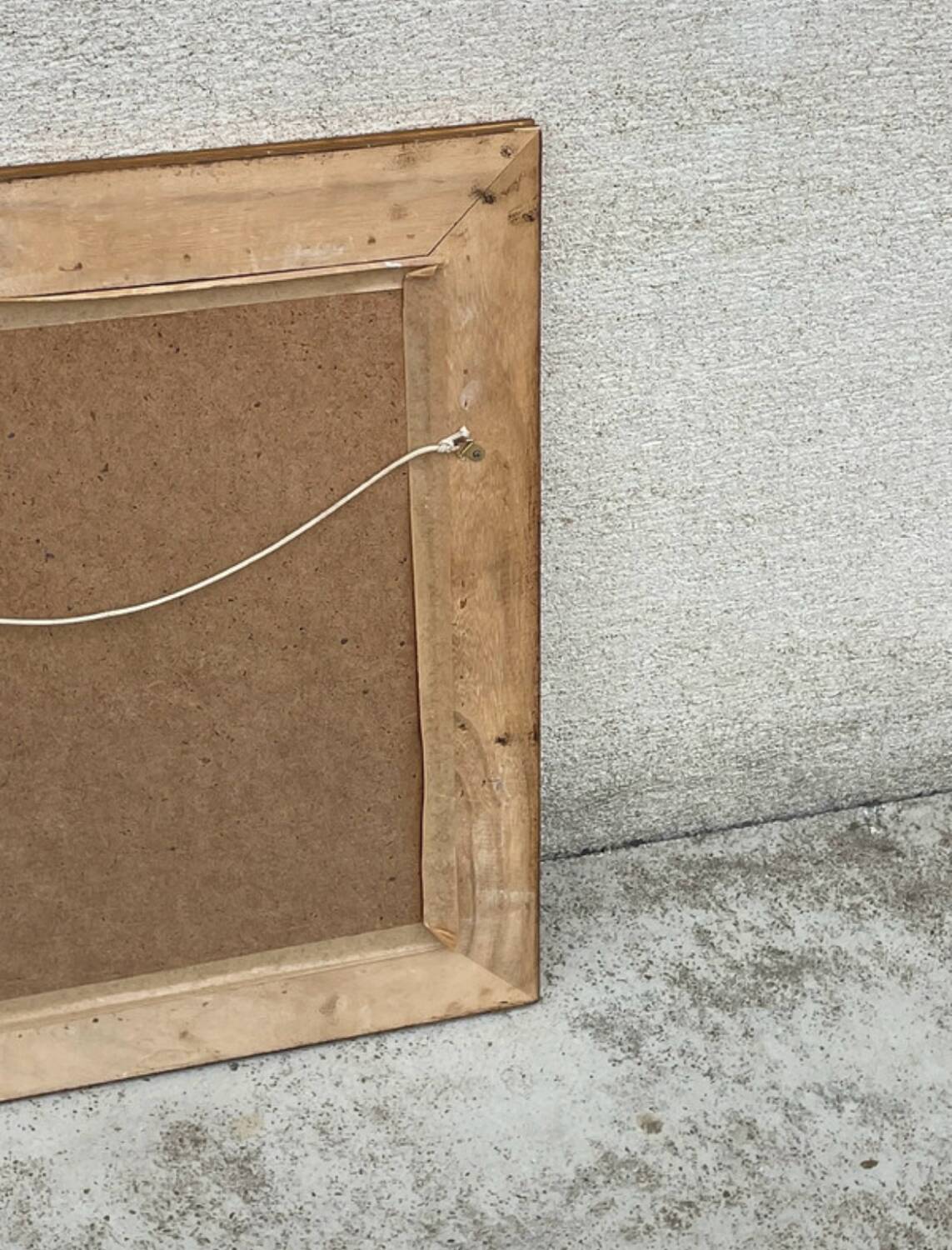 Antique gold and wood style mirror