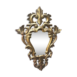 miroir en bois doré