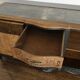 buffet in chene and metal patina black