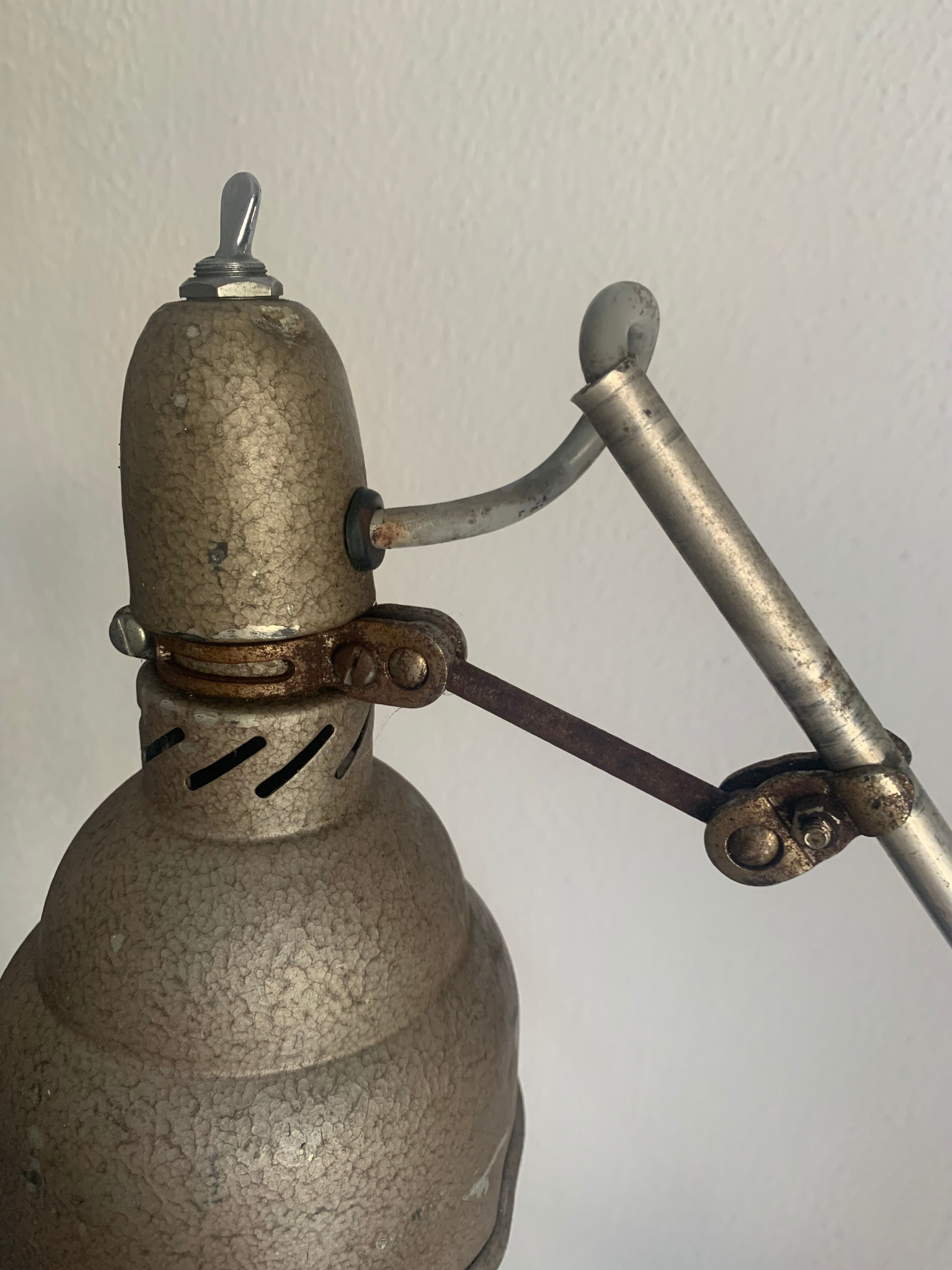 Vintage lamp 1950 Lumina industrial factory workshop - 80 cm