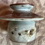 Stoneware Butter Dish Signed A