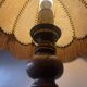 Vintage 80s wooden rustic lamp