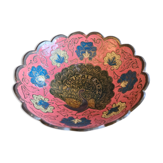 Bowl/empty pocket, brass cup, jerusalem peacock