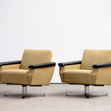 Pair of vintage armchairs in 1960 wool