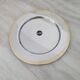 Alessi Ettore Sottsass / Serving plate in stainless steel 18/10 and gold NG5100