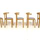 Set of 5 chairs "The 8000 serie", Rud Thygesen & Johnny Sørensen, Denmark, 1980