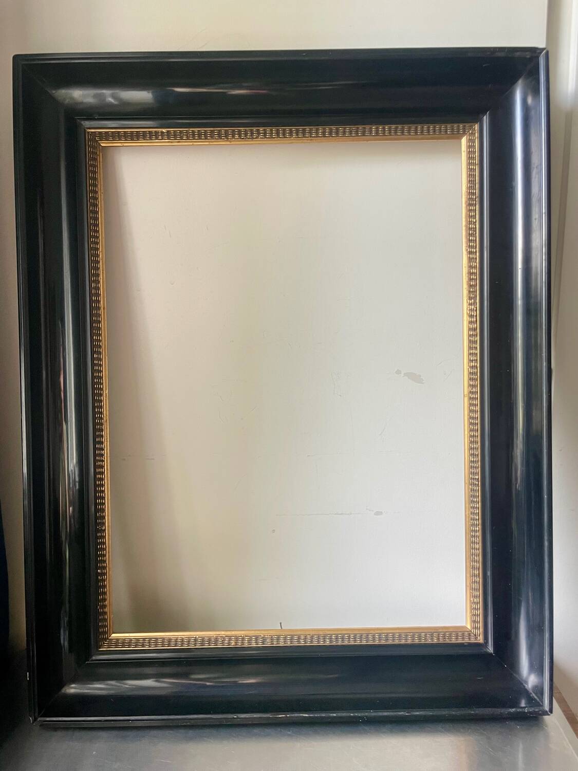 Antique Wooden Frame Black & Gold  62 cm x 49 cm