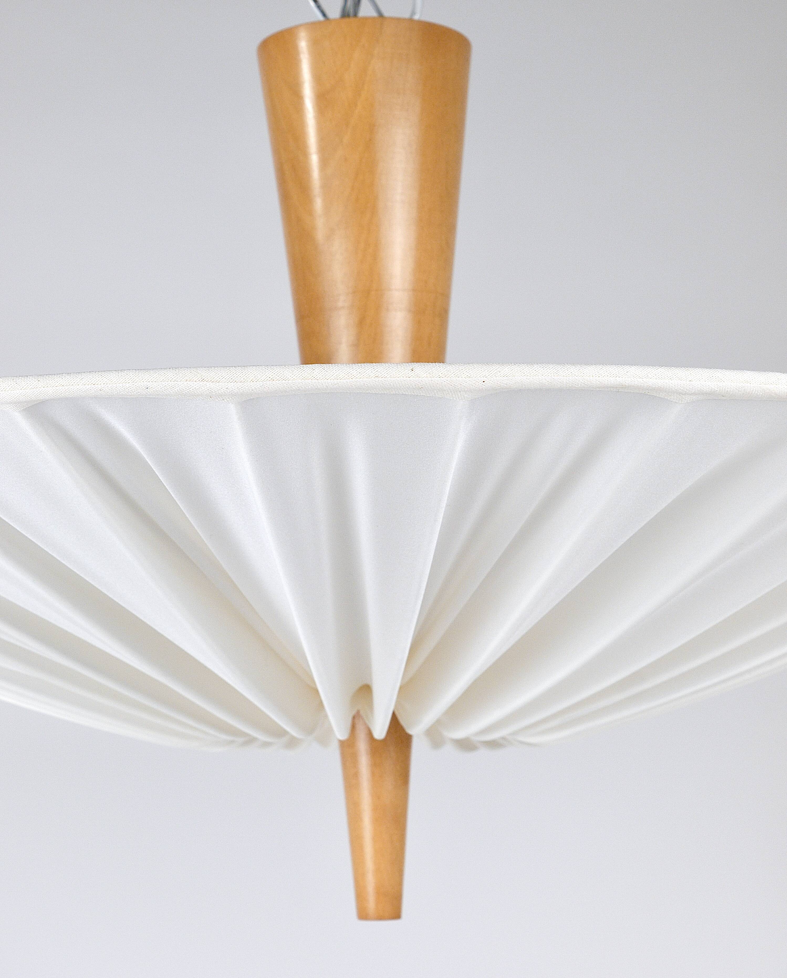 J.T. Kalmar Vienna „Dorn“ Midcentury Ceiling Lamp Flush Mount Uplight, 1950