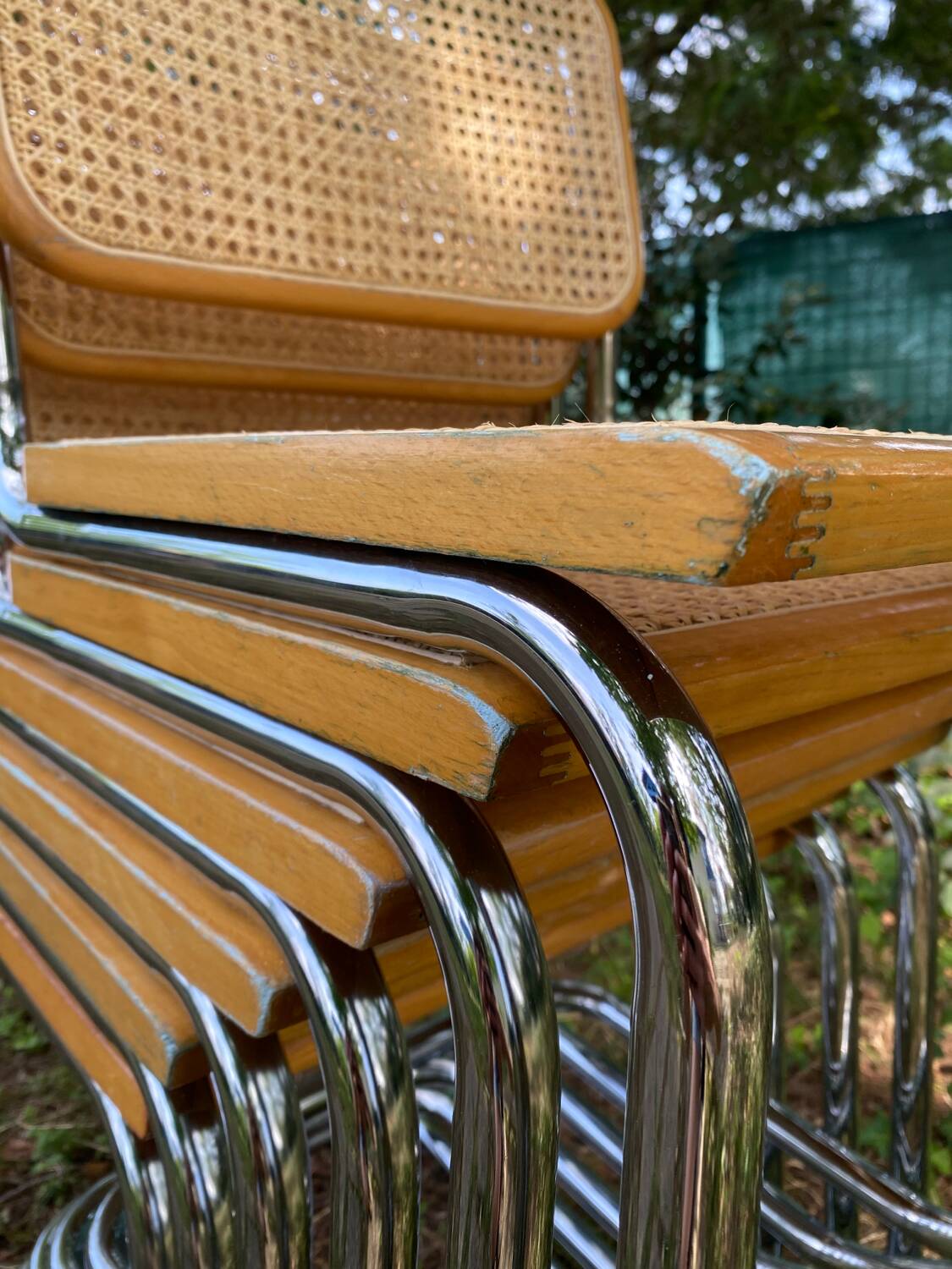 Set of 6 B32 chairs by Marcel Breuer
