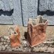 2 vases in the shape of paper bags by Tapio Wirkkala for Rosenthal