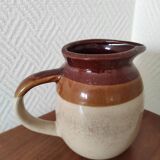 Glazed ceramic pitcher