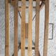 Folding wooden stool