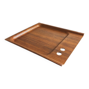Plateau en teck scandinave