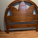 Single rattan headboard