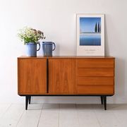 Scandinavian sideboard with black details