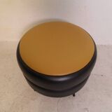 Vintage skai pouffe