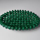 Woven ceramic basket signed Jérome Massier for Vallauris