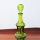 Bouteille Empoli Mid-Century en verre vert