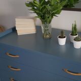 Dresser compass feet, deep blue