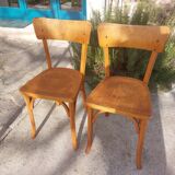 pair of Baumann bistro chairs