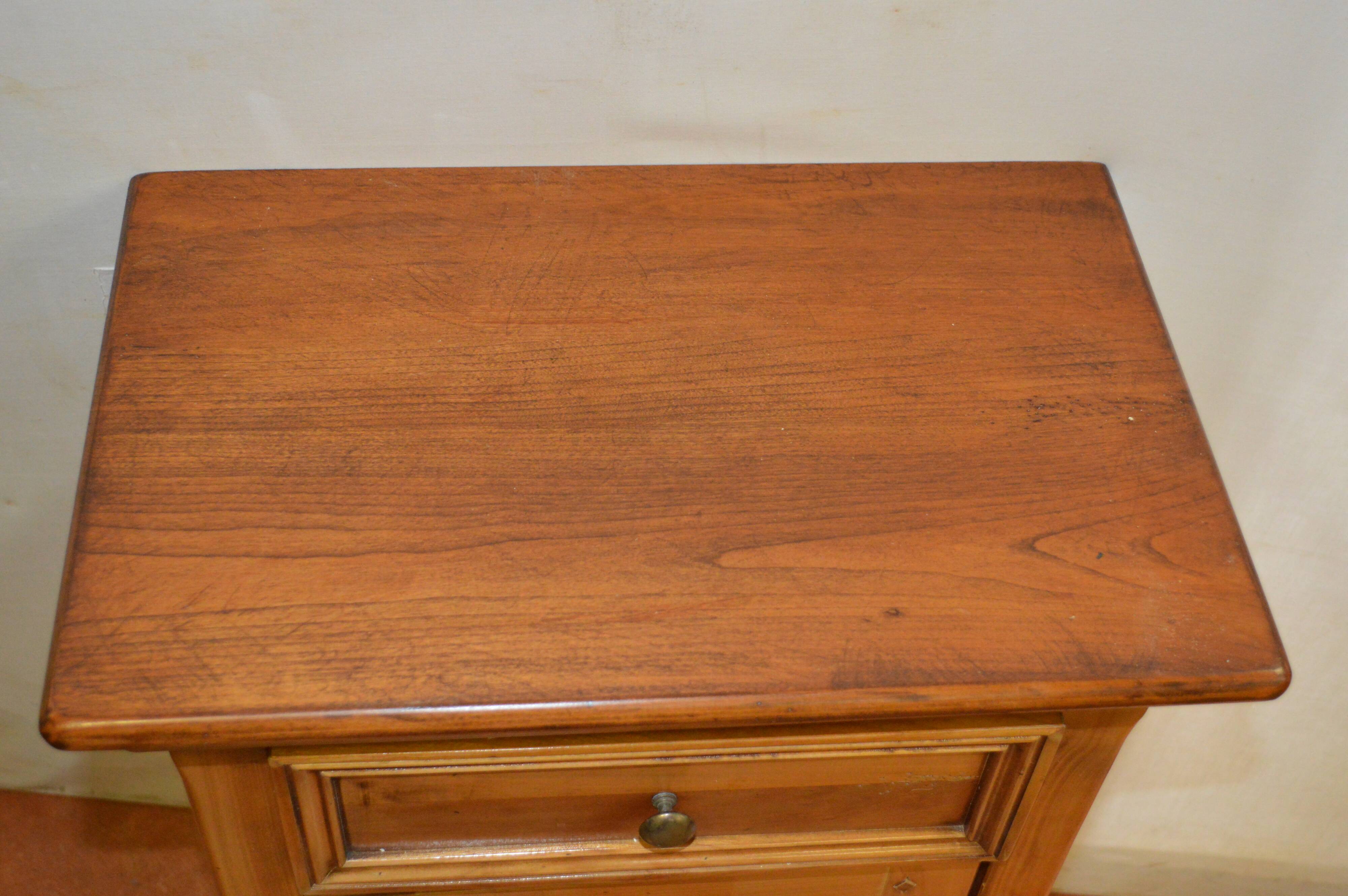 Louis Philippe style bedside table in cherry