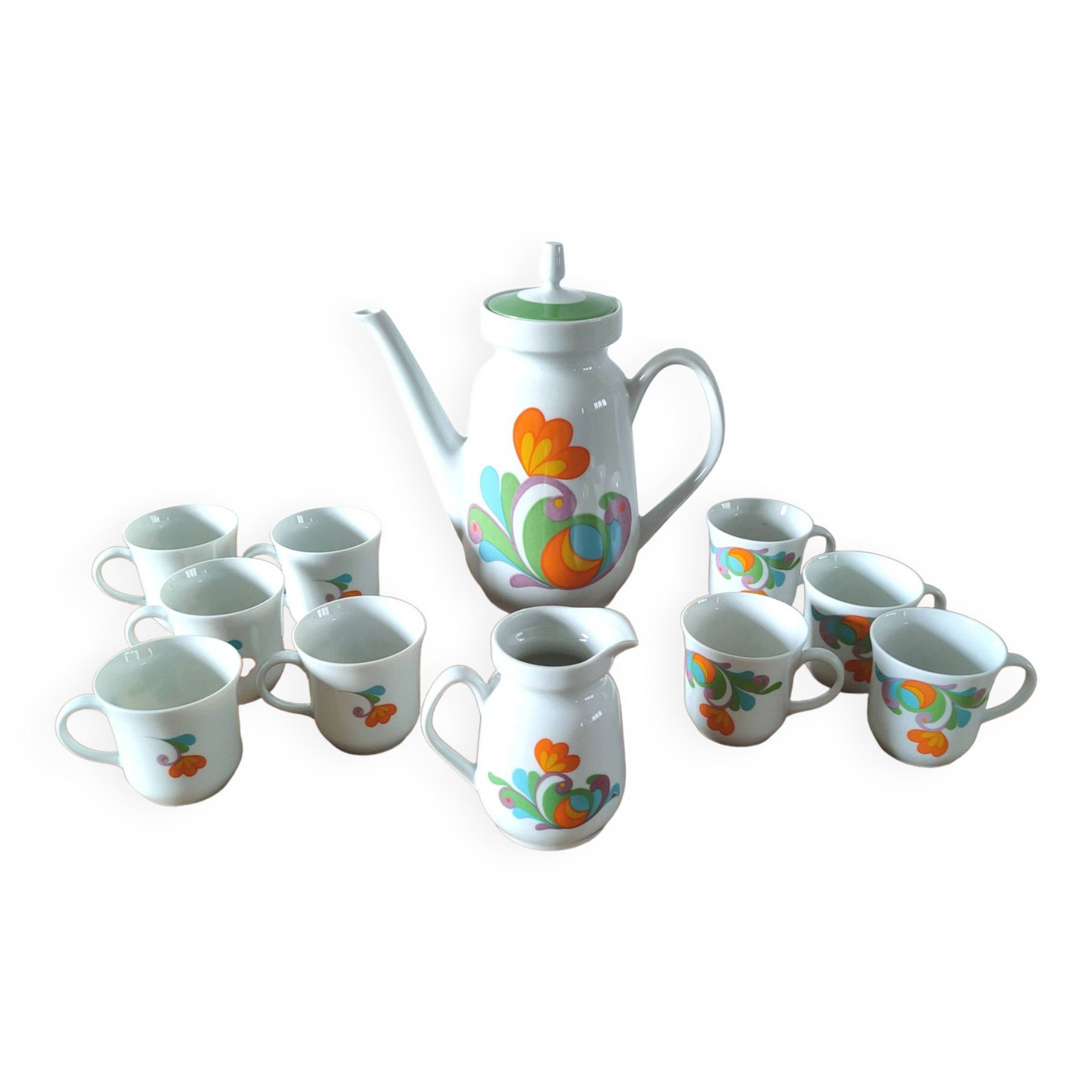 Bavaria porcelain coffee service design 70s
