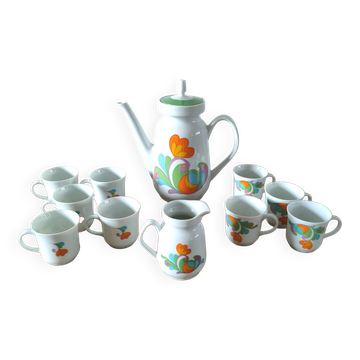 Service à café porcelaine Bavaria design années 70