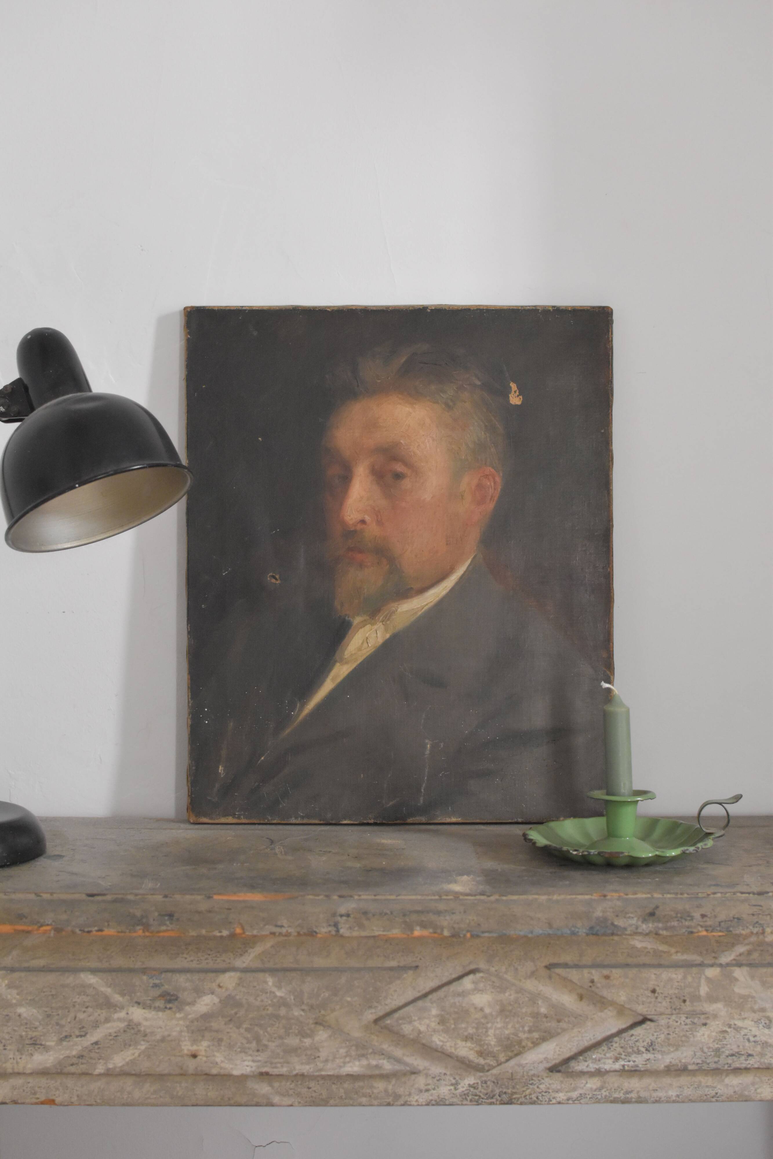 Ancestor portrait painting on canvas