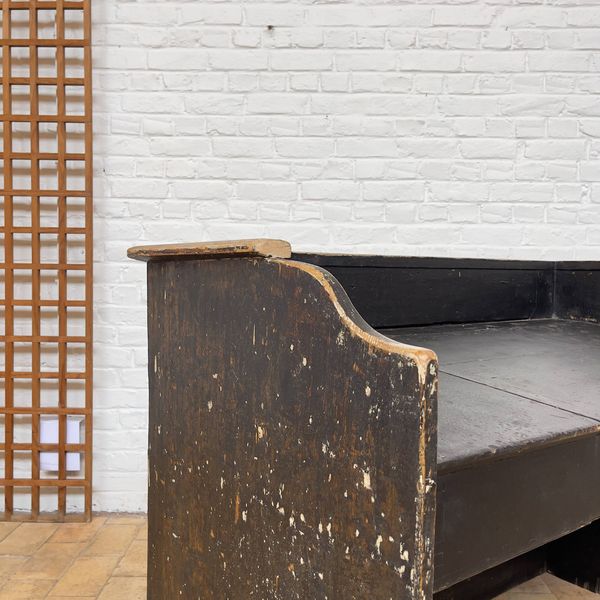 Ancien comptoir de magasin en bois début XXème