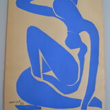 Matisse " nu bleu " 1952 screen print poster spadem 1971