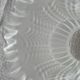 Frosted glass globe, lampshade, art deco ears of wheat pattern